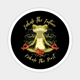 Yoga Frog Mandala - Inhale The Future Magnet